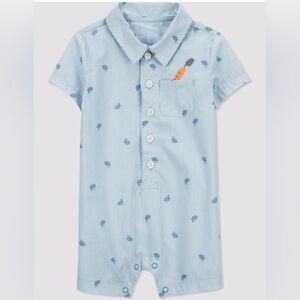 Carter's striped carrot romper